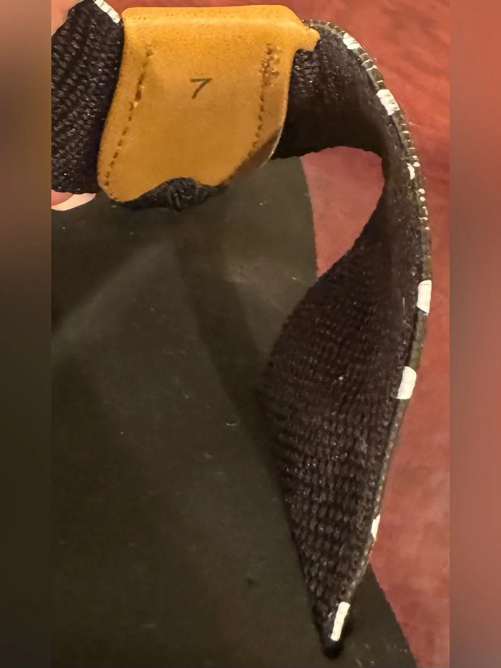 Women’s Black Polka Dot Thong Sandals by Yellow Box - Size 7